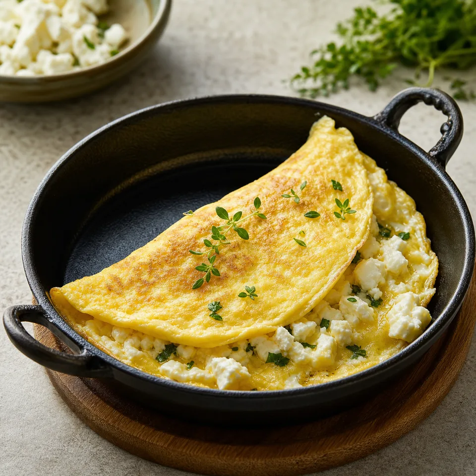 Beyaz Peynirli Omlet