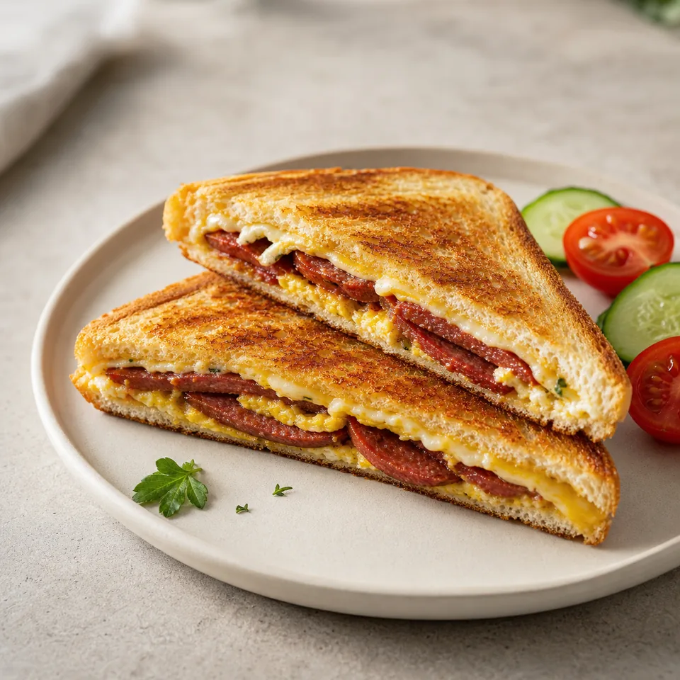 Sucuklu Yumurtalı Tost