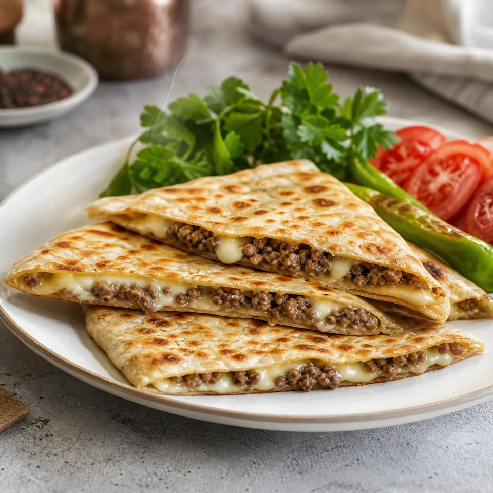 Kıymalı Kaşarlı Gözleme