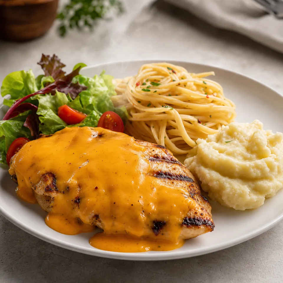Cheddar Soslu Izgara Tavuk