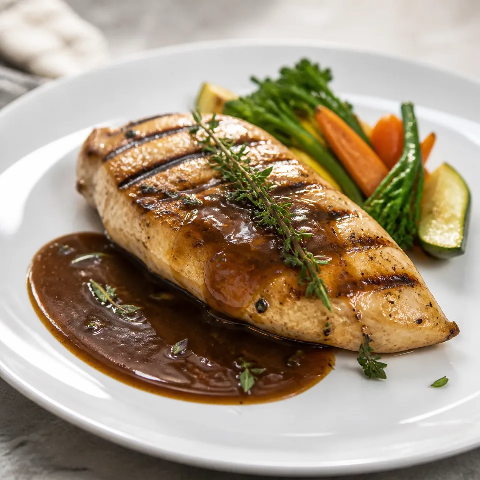 Demiglace Soslu Izgara Tavuk