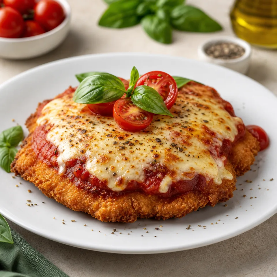 Napoliten Soslu Tavuk Şinitzel